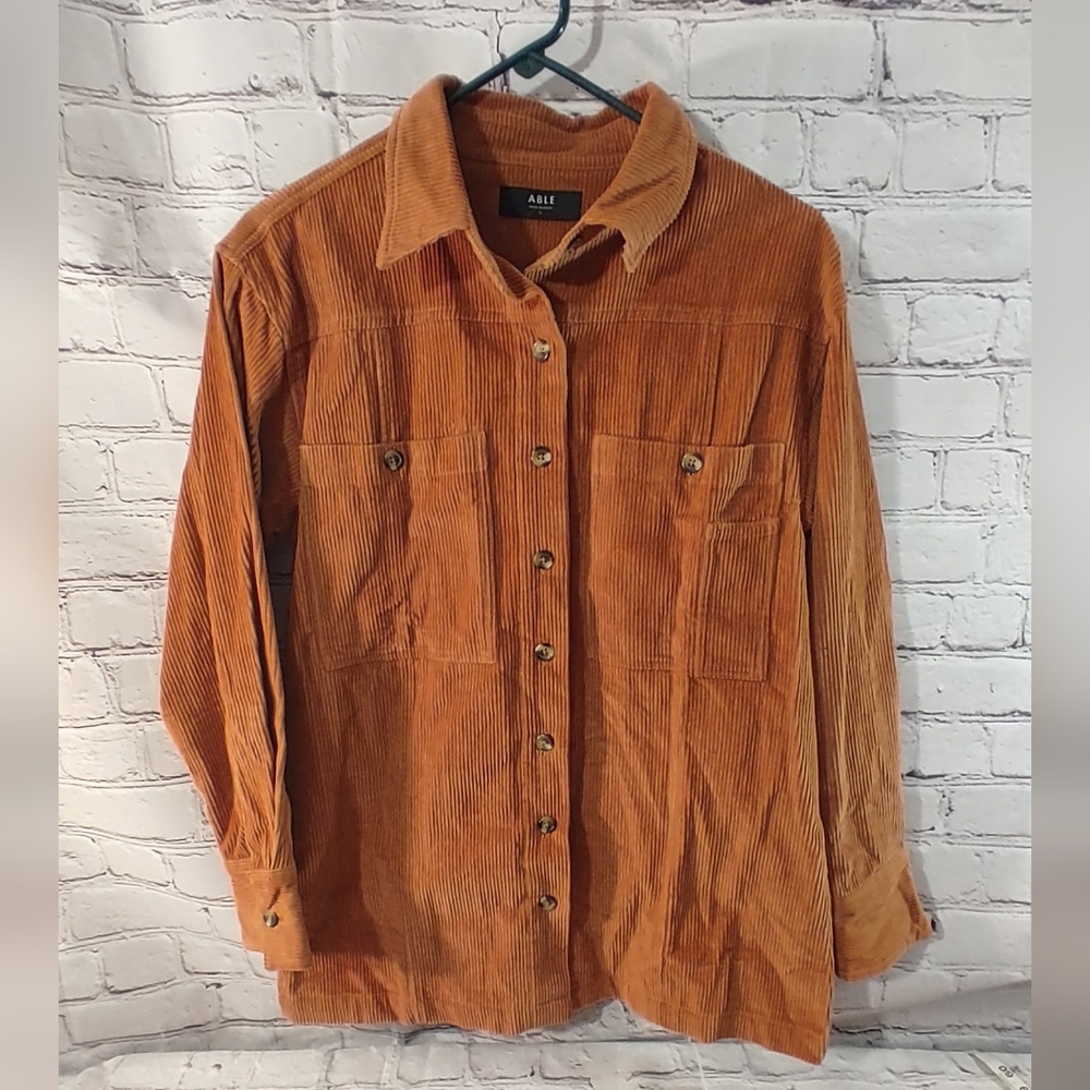 Women's Able Rust Corduroy Shacket